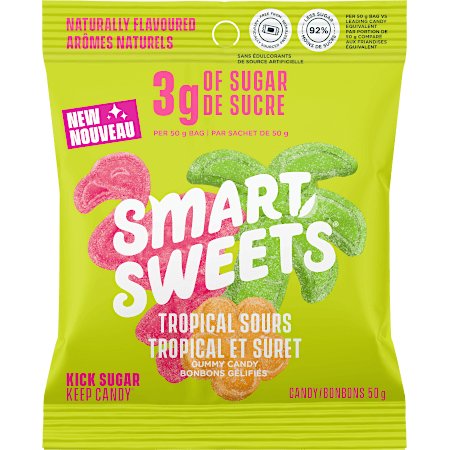Naturally Flavoured, Low Sugar Gummies - Tropical Sours